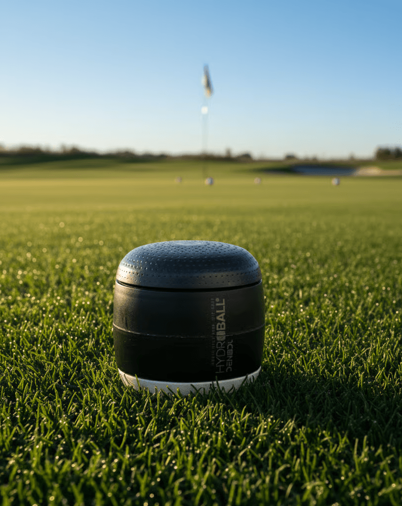 Hydroball sensor in golf course turf
